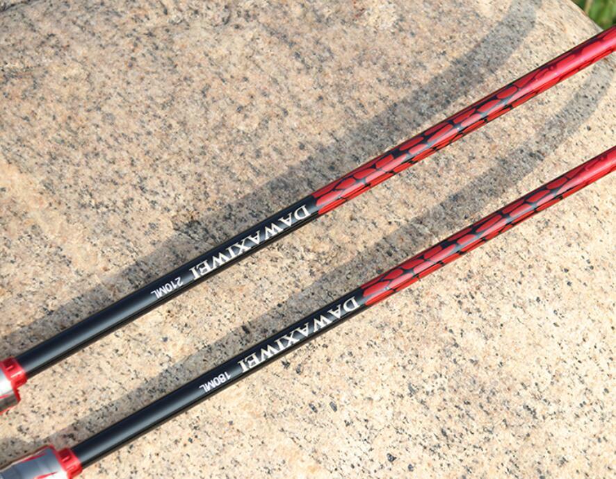 1.8M Fishing RodS 5.91FT Carbon Fiber Spinning/casting Pole Lure Rod Fast Action