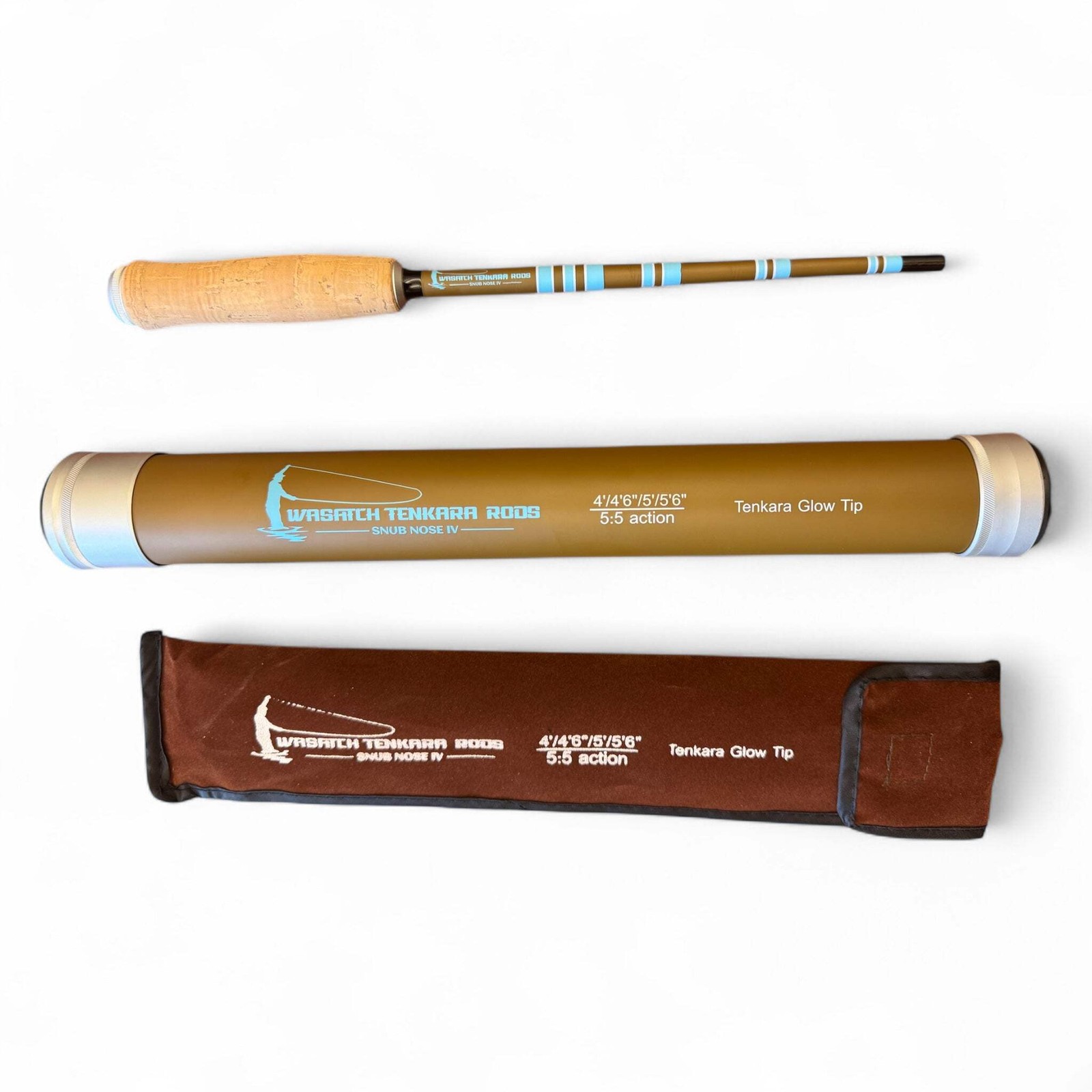 Wasatch Snub Nose IV 4-Zoom Tenkara Rod 4’0″-5’6″ Ultra-Compact w/ Rod Tube