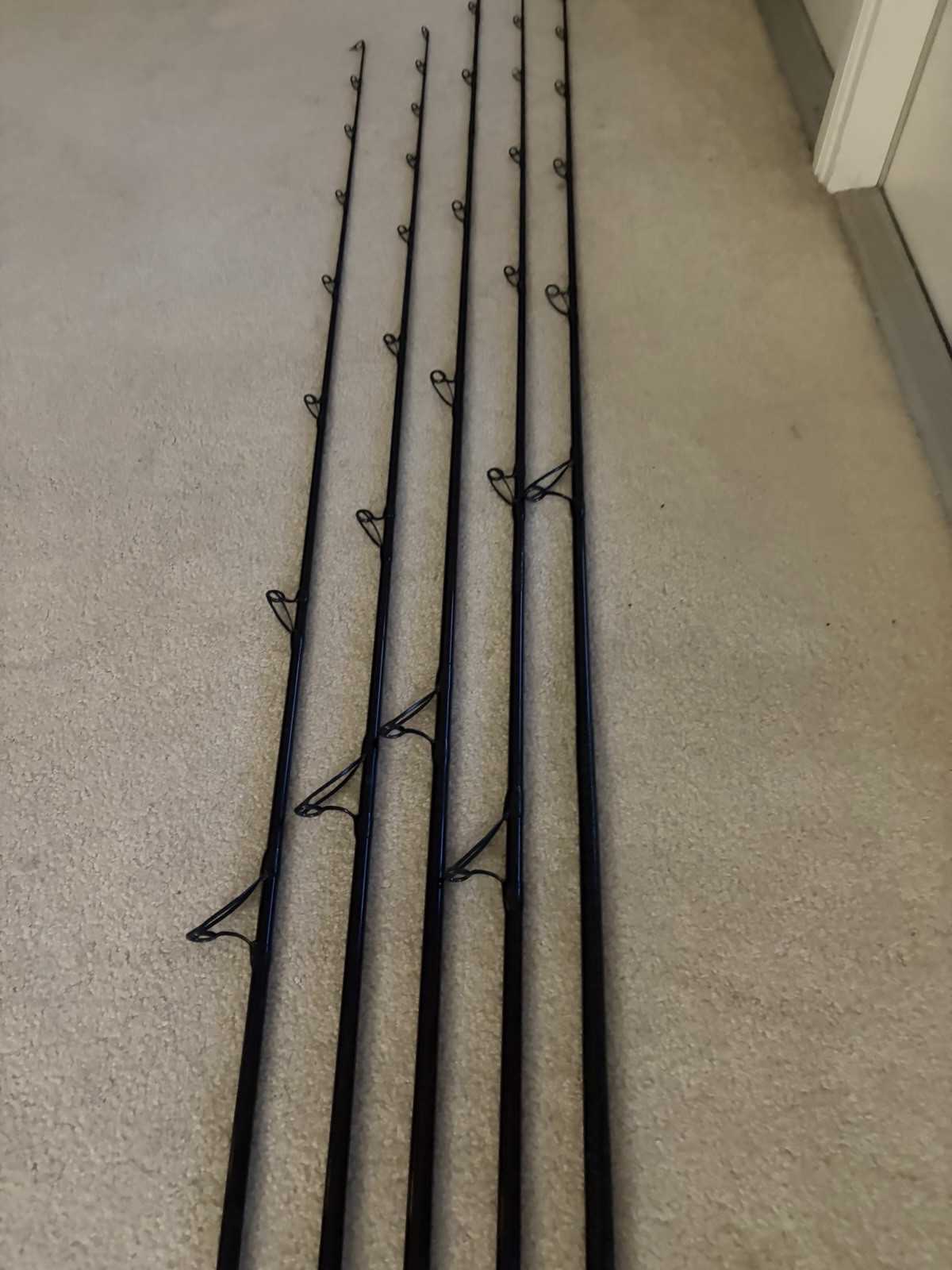 Lot Of 5 Spinning Surf Rods