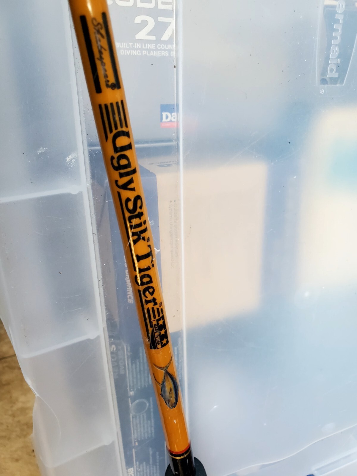 Shakespeare Ugly Stik Tiger BWC2200 Sigma 12-20lb 6’6″ boat rod made in USA EUC