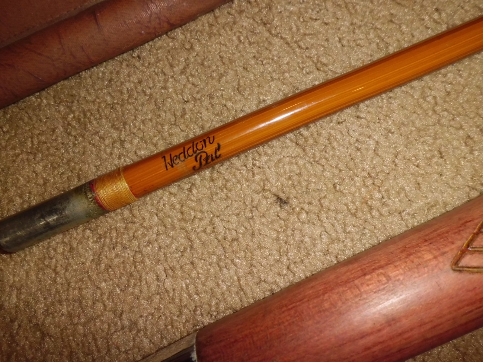 Vintage HEDDON Pal #2546 “Official 6/9 Rod” Steel Bamboo Finish Rod made in USA