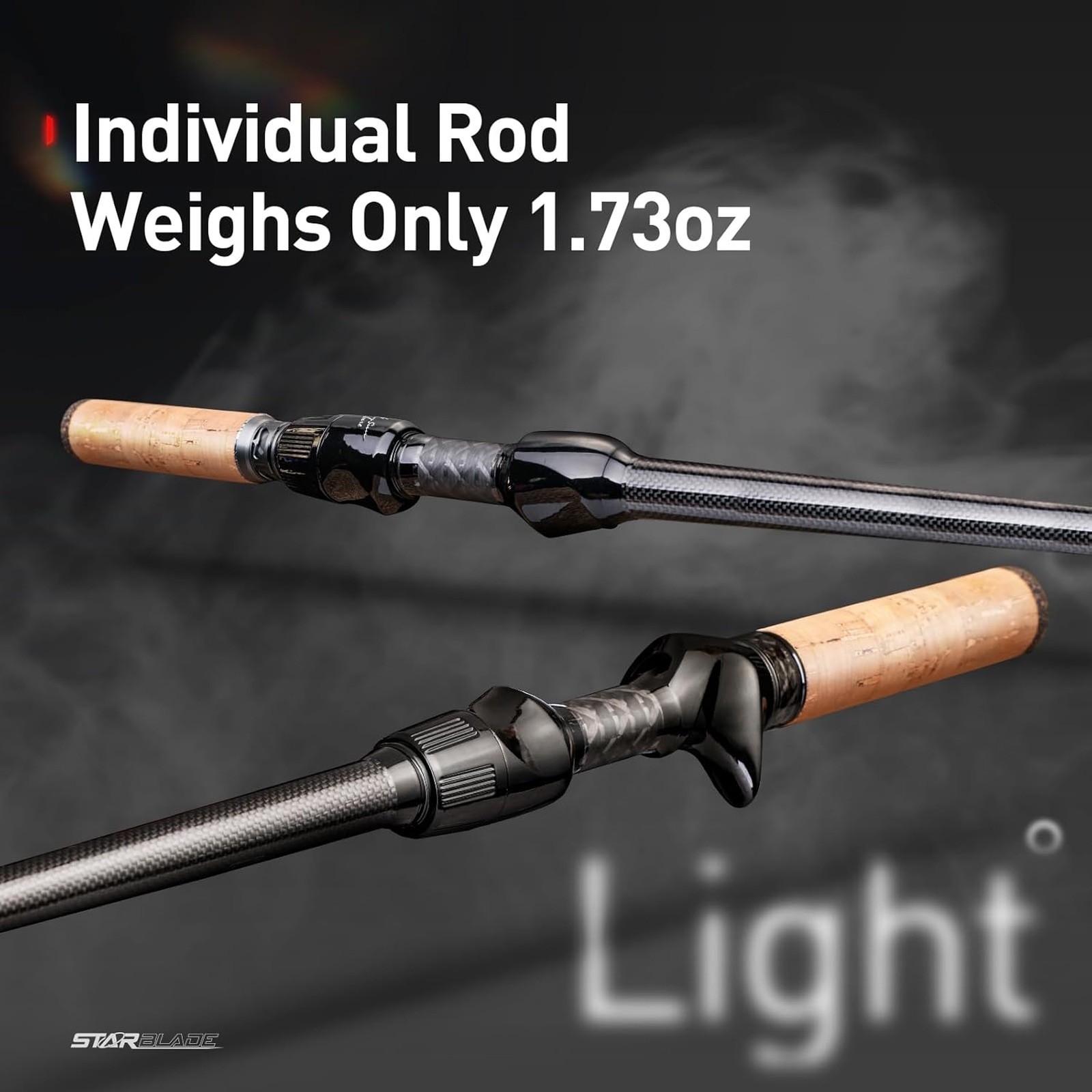 Star Blade Ultralight Fishing Rod, 30T+40T Toray Carbon Fiber, 3A Cork Handle
