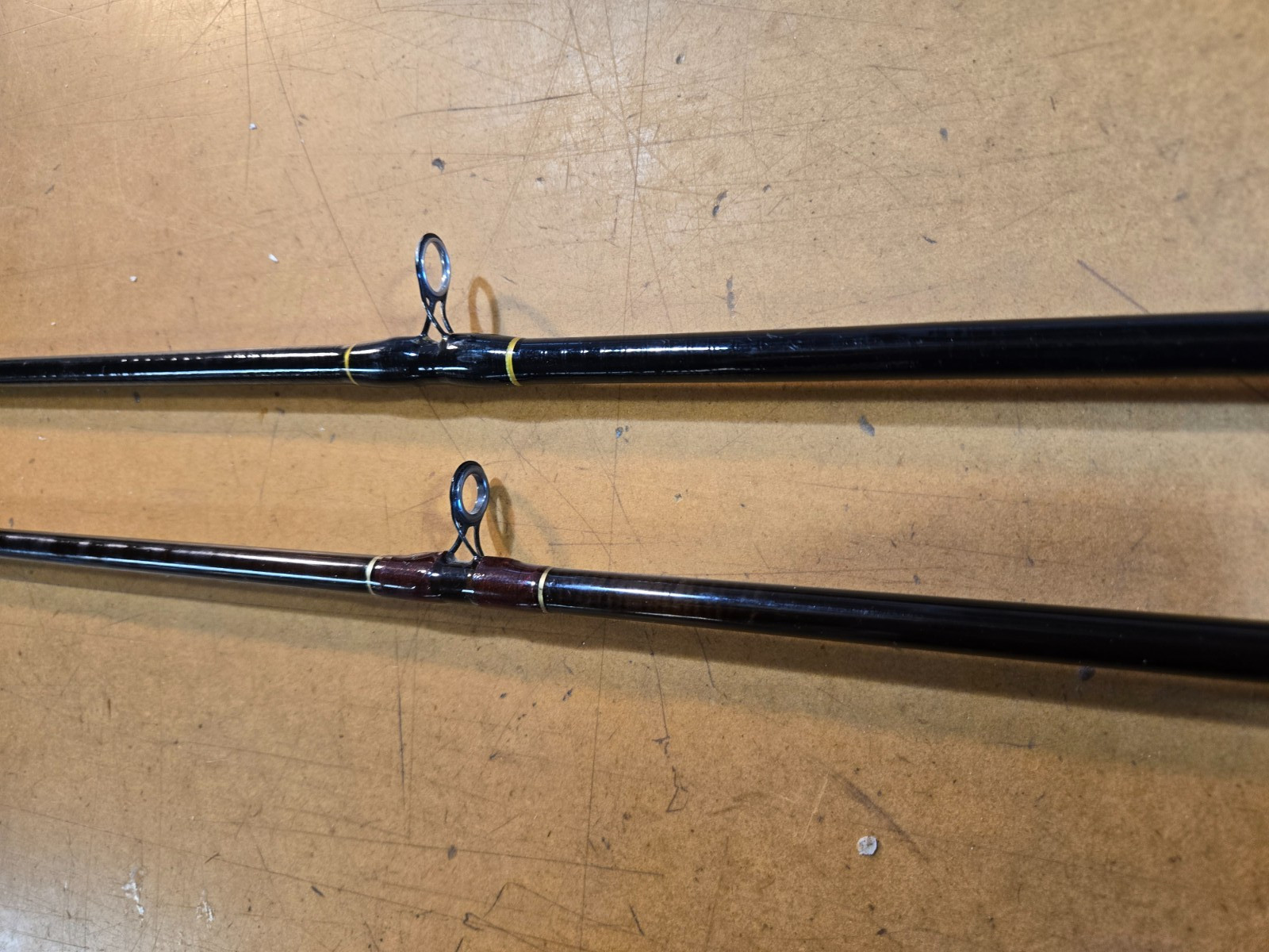 Two 6’6″ Graphite Casting Rods Shakespeare Ugly Stick & Eagle Claw Powerlight