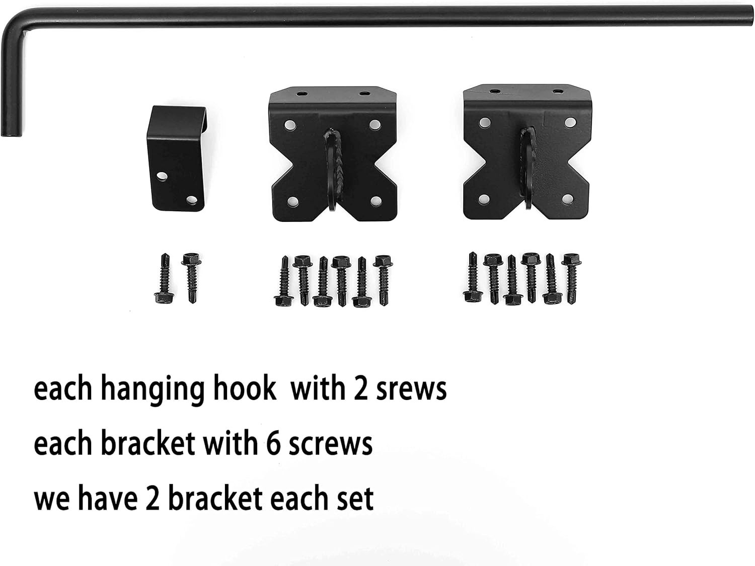 2 Pack 36-Inch Gate Drop Pin Cane Bolt – Security for Wood & Metal Gates