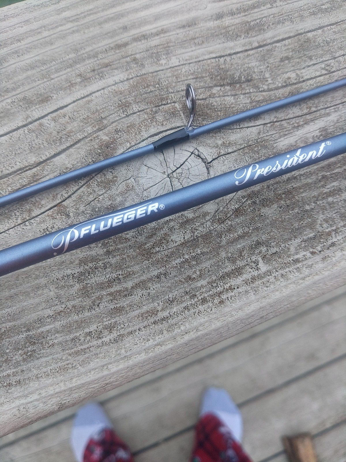 Pflueger President 2 Piece 4’8″ Ultra Light-Moderate Fast Spinning Rod.