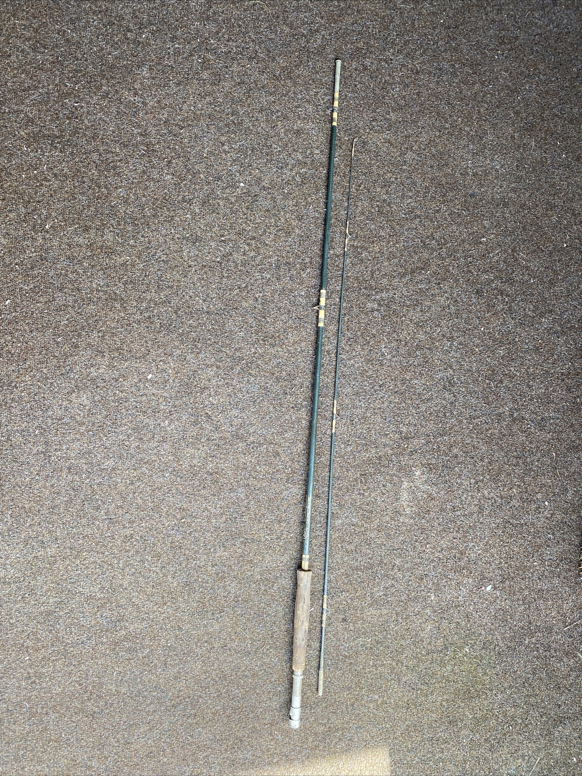 Shakespeare Wonderod Fiber 7 6″ 2-Piece Fly Rod Green Fishing Trout No Reel Bass