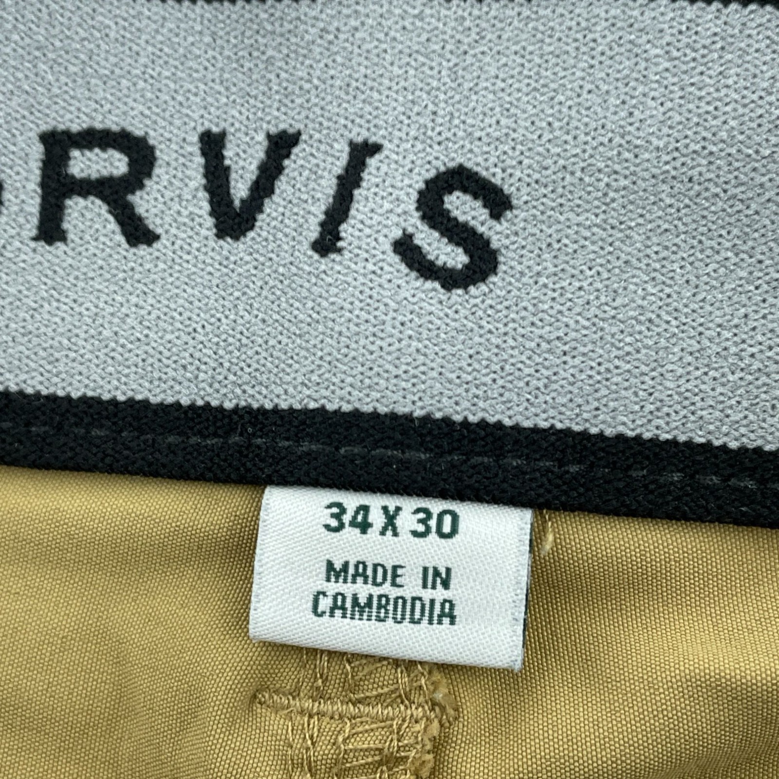Orvis Mens Beige Nylon/Spandex Stretch Pants Size 36 2929
