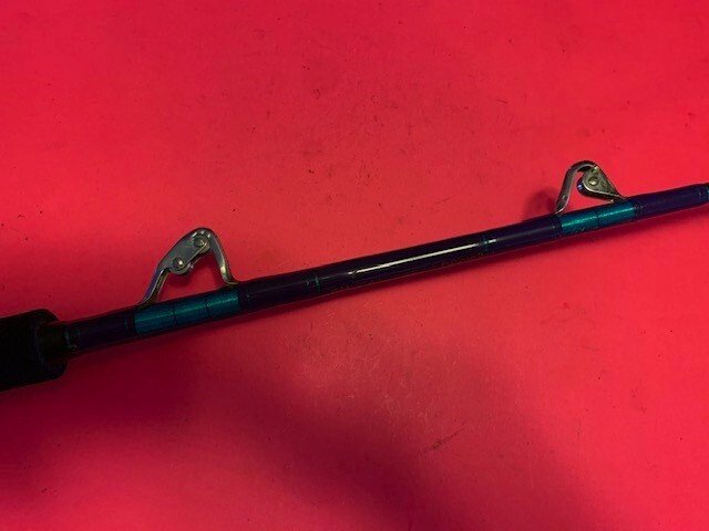 CUSTOM CALSTAR BOOMER JR. 5 FOOT 8 INCH 50 TO 100# RATED RAIL ROD FISHING ROD