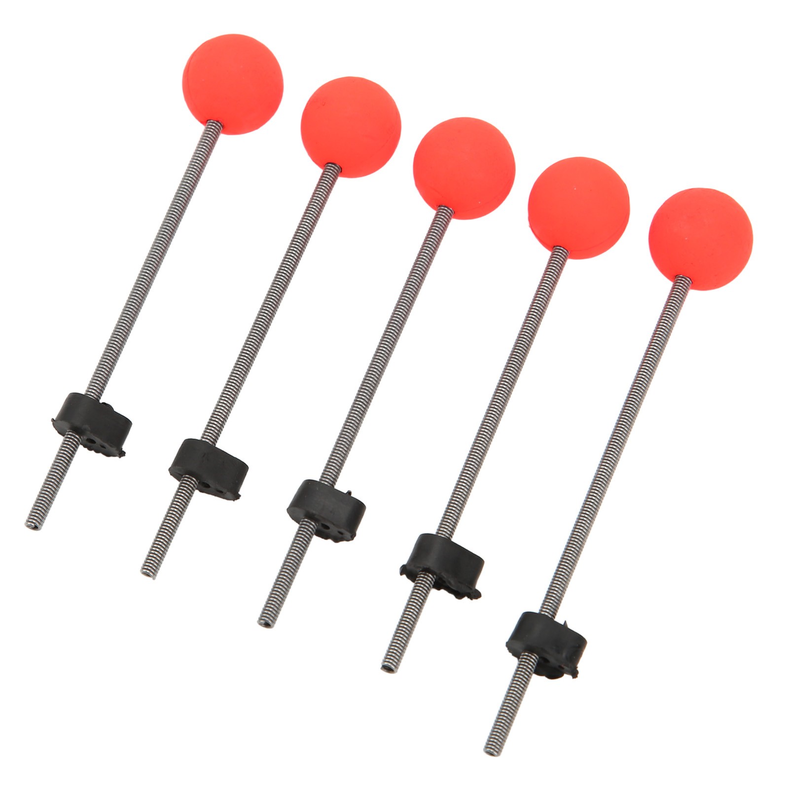 5PCS Mini Winter Ice Fishing Rod Top Tip Portable Outdoor Fishing Rod Red Ball
