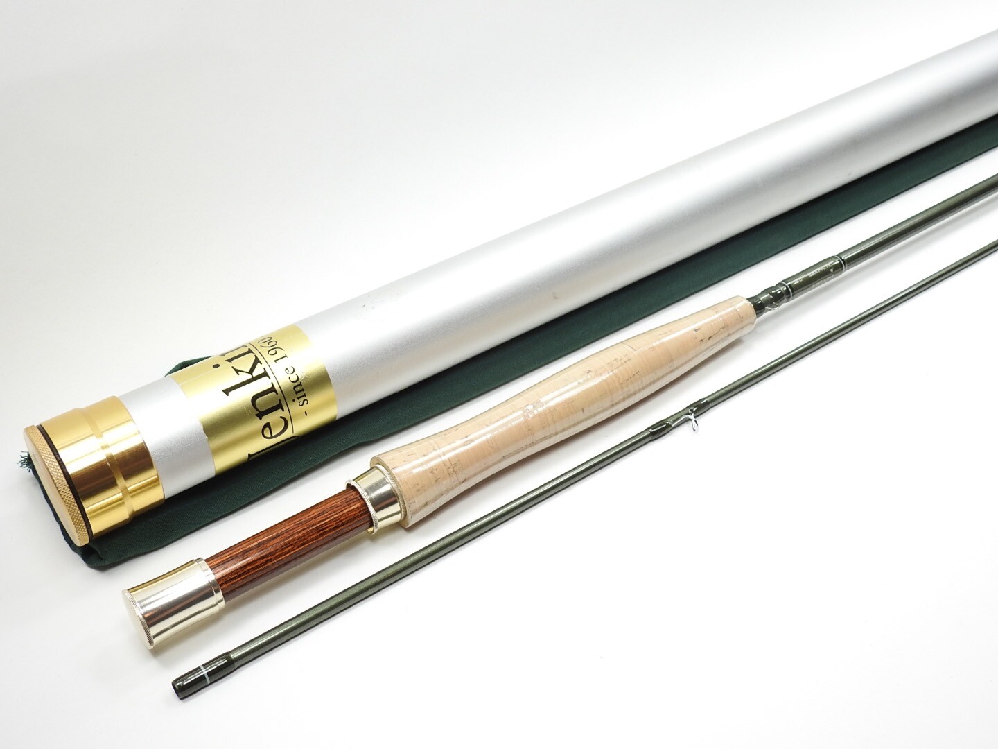 Jenkins SC Series Fly Fishing Rod. 9′ 5wt. W/ Tube and Sock. Made in USA.