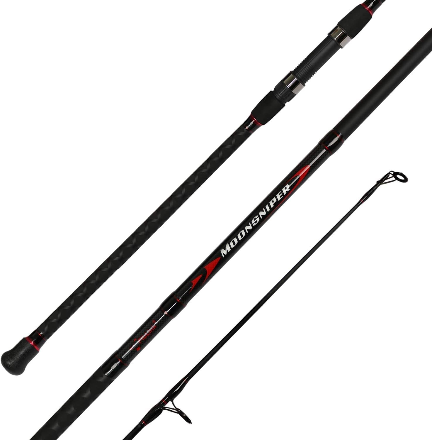 High-Sensitivity Surf Spinning Rod, Carbon Fiber Construction for Surfcasting