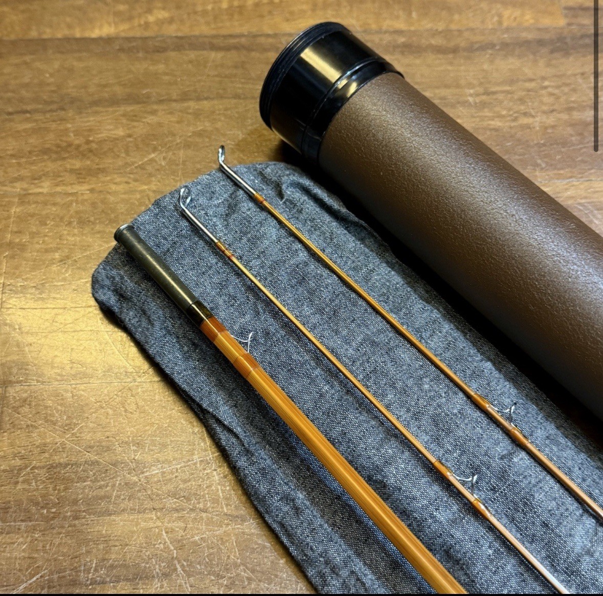 Mario Wojnicki 222V3 7’3″ #3 5conor Fly Rod Bamboo Rod Free shipping