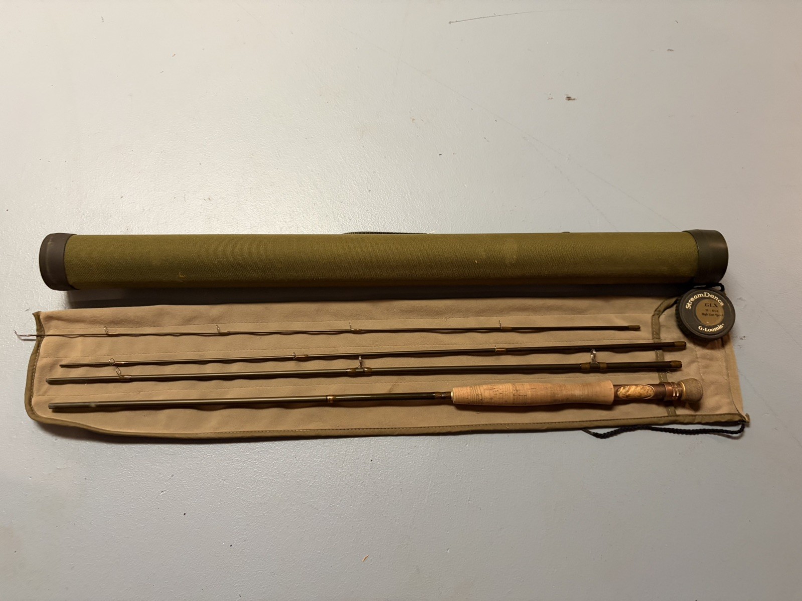 G. Loomis GLX StreamDance 9’ 6wt Fly Rod w/ Tube & Sock