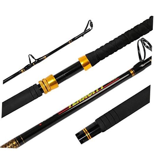Fishing Trolling Rod/2 Piece Saltwater Offshore Rod Big 6′ 80-120lbs 1 Piece
