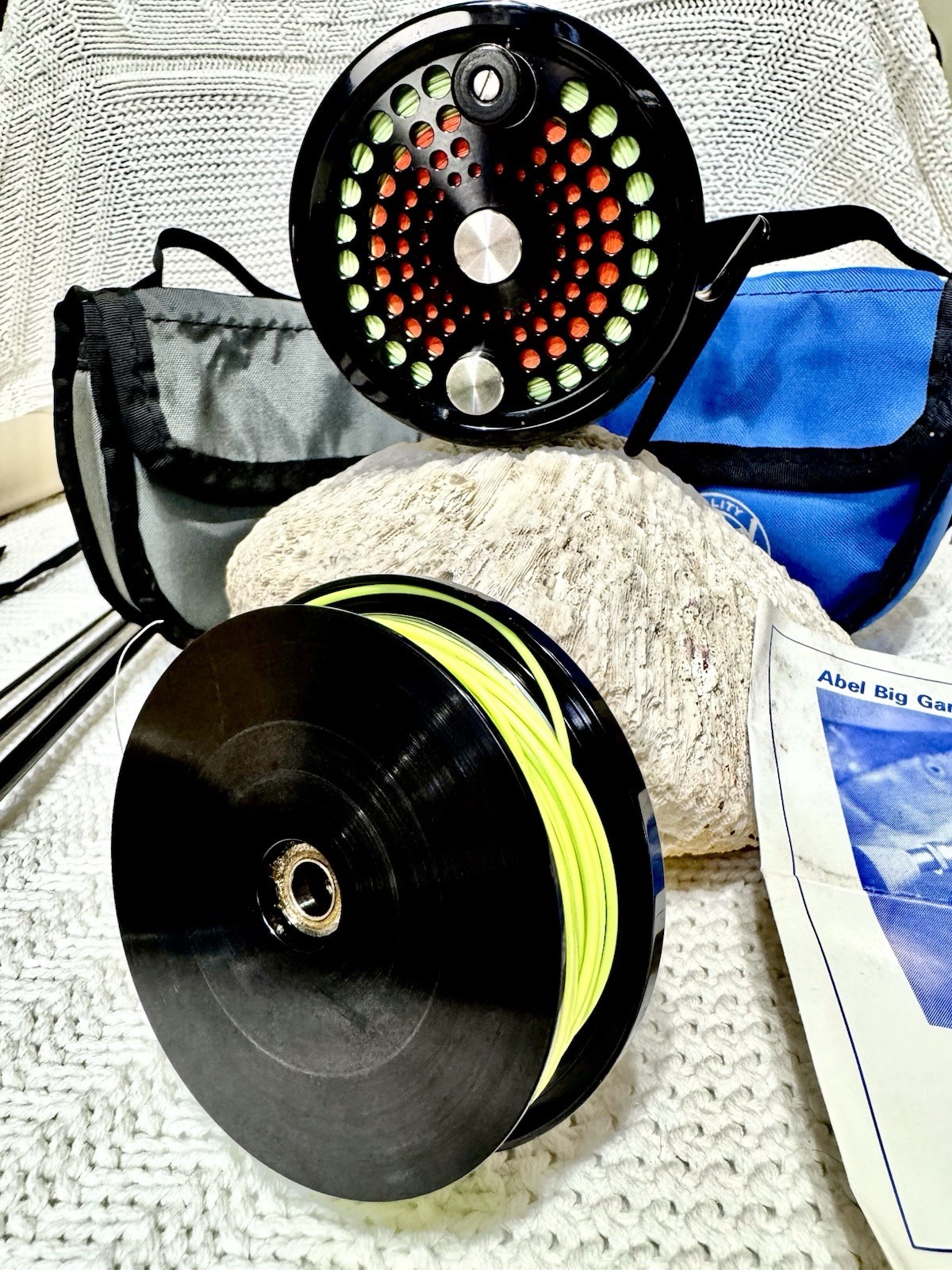 Vtg Sage Graphite III-3RPLX 9′ Able Big Game 3N Reel Extra Spool & Lines Unused