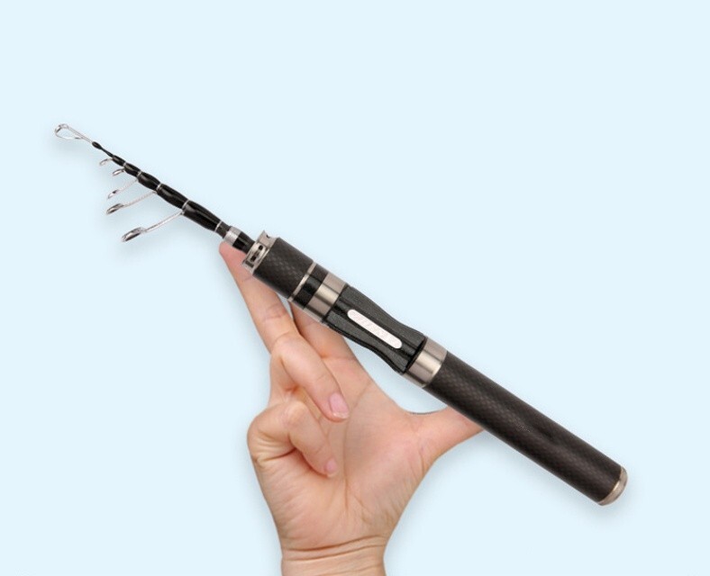 Telescopic Spinning Casting Rod 1.5m/1.68m/1.8m Portable Travel Rod Carbon Fiber