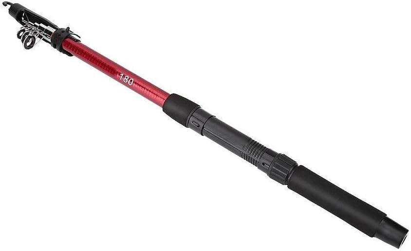 High Strength Telescopic Fishing Rod with Ceramic Guide Rings for Smooth Casting