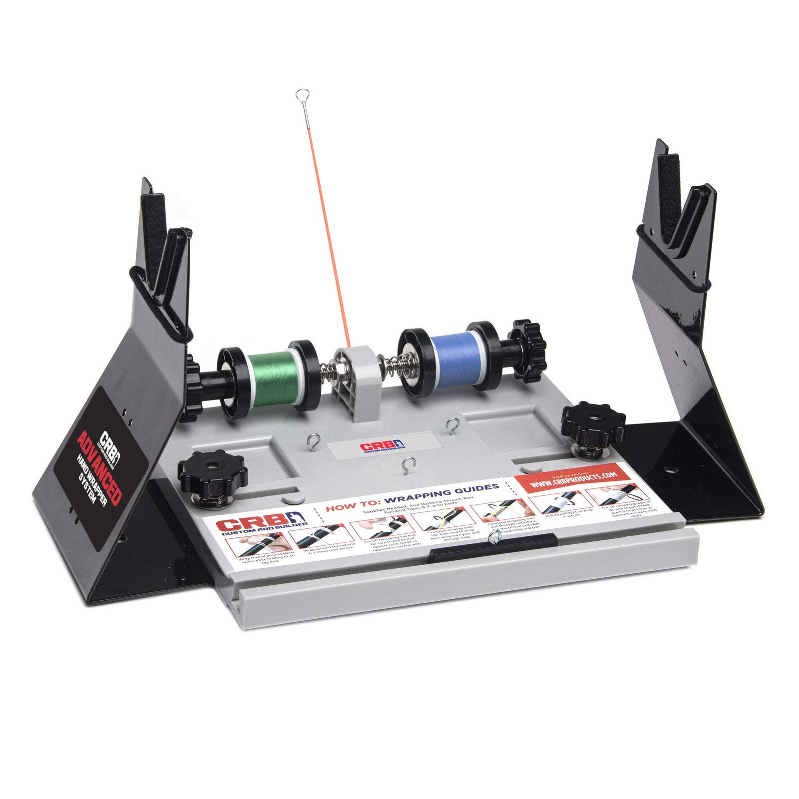 Crb Custom Rod Builder Crb Advanced Hand Wrapper 2 Spool Thread Rod Stand For