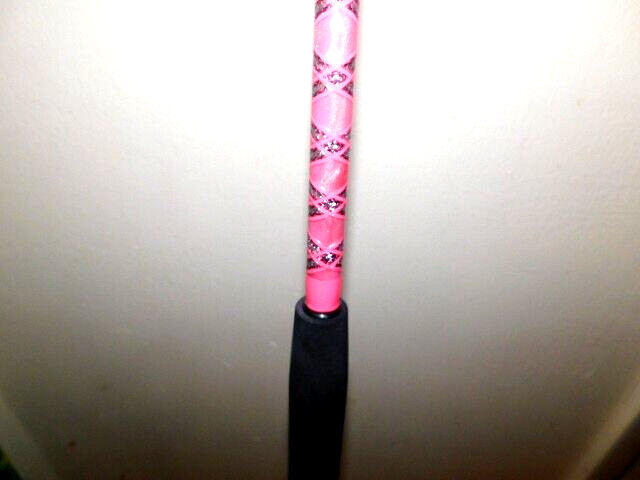 CUSTOM CONVENTIONAL BOAT ROD 7′ PINK PEARL MARBLE 20-40 LB TURBOS NEW