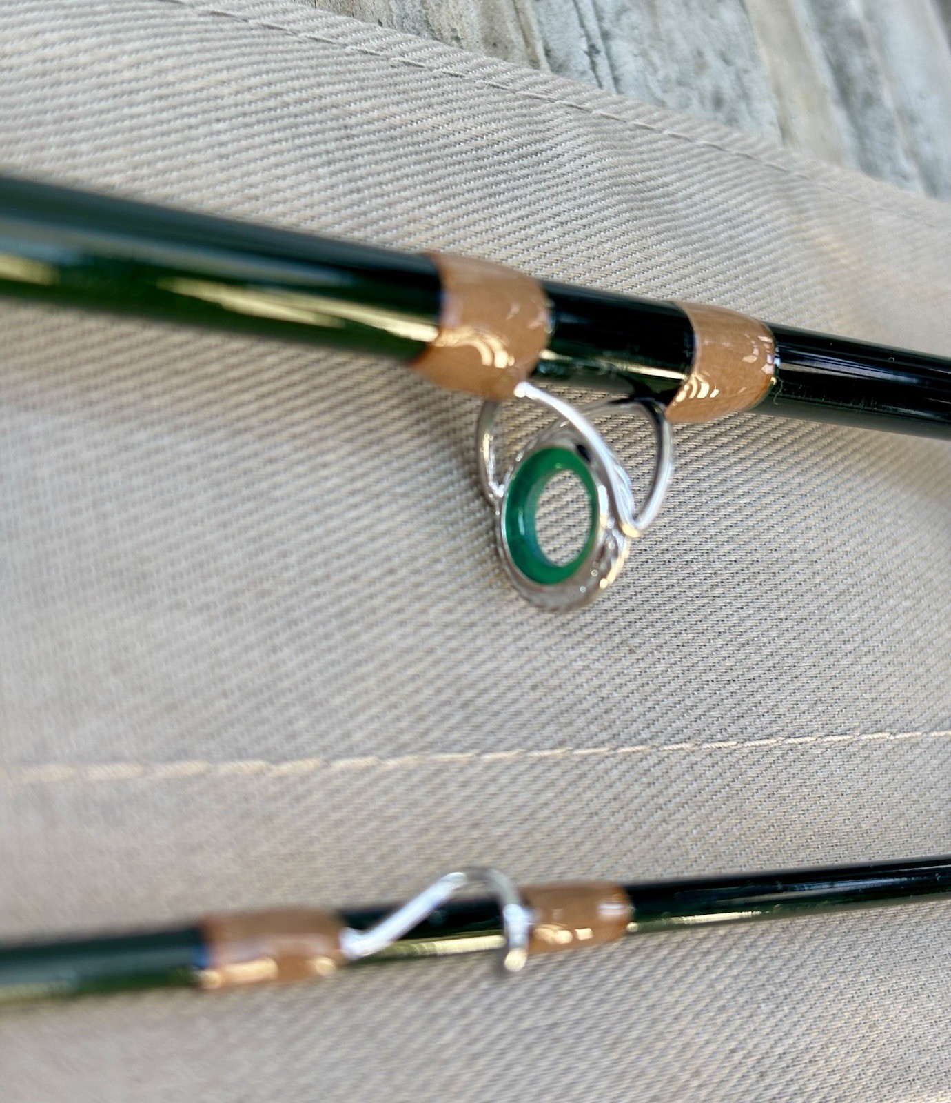 Custom Built Rainshadow 8ft 4 Wt Fly Rod. Agate Stripping Guide Custom Cork Grip