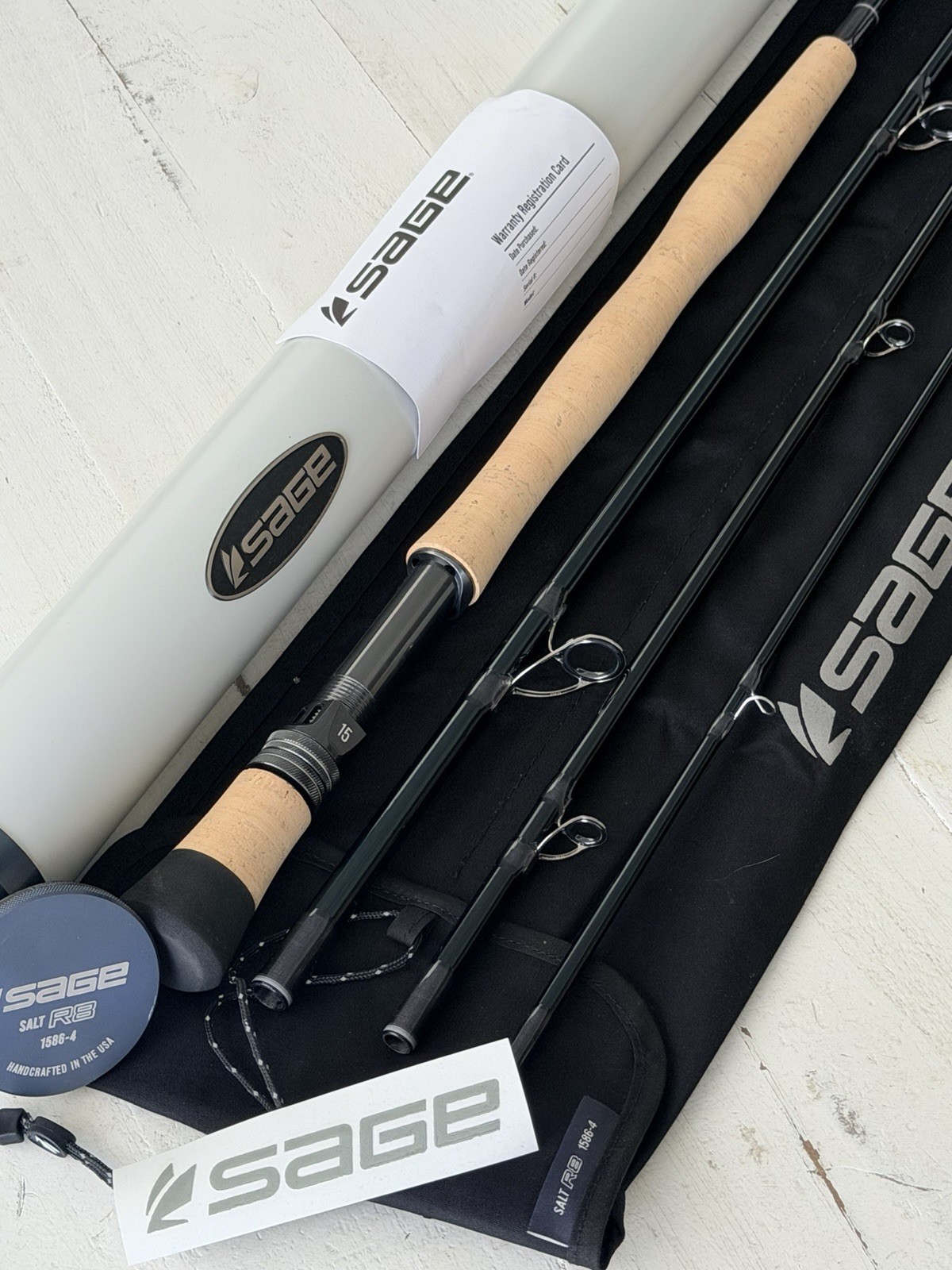 **BEAUTIFUL** 🔥 SAGE R8 SALT 15wt. 8’6”in~4Pc FlyRod!! 🔥~LEGENDARY~🔥