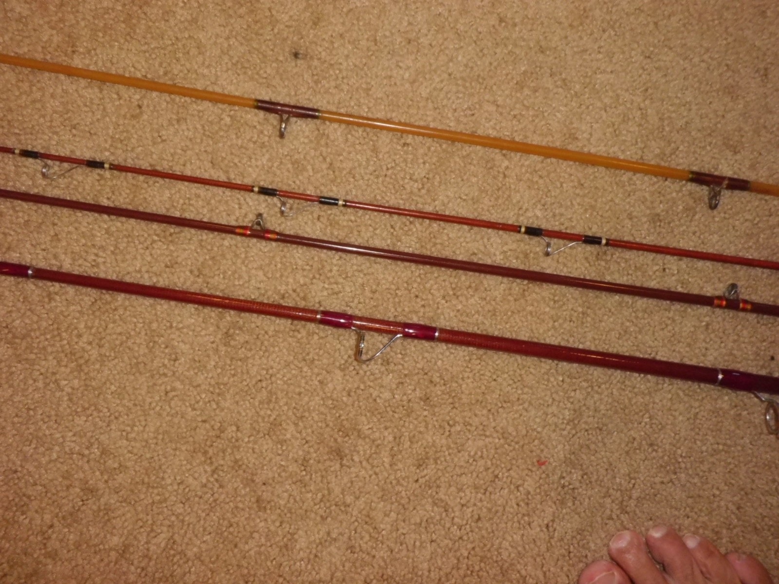 Vintage Customs and Silaflex Baitcasting Rod Tips w/ Featherweight Handle- USA