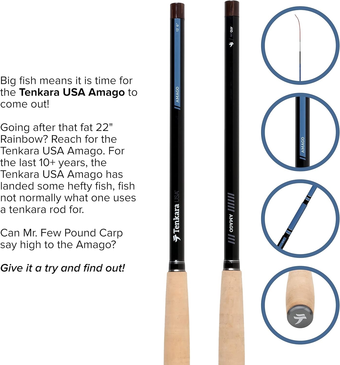 Tenkara USA Amago 13′ 6″ Fly Rod with Free Shipping*