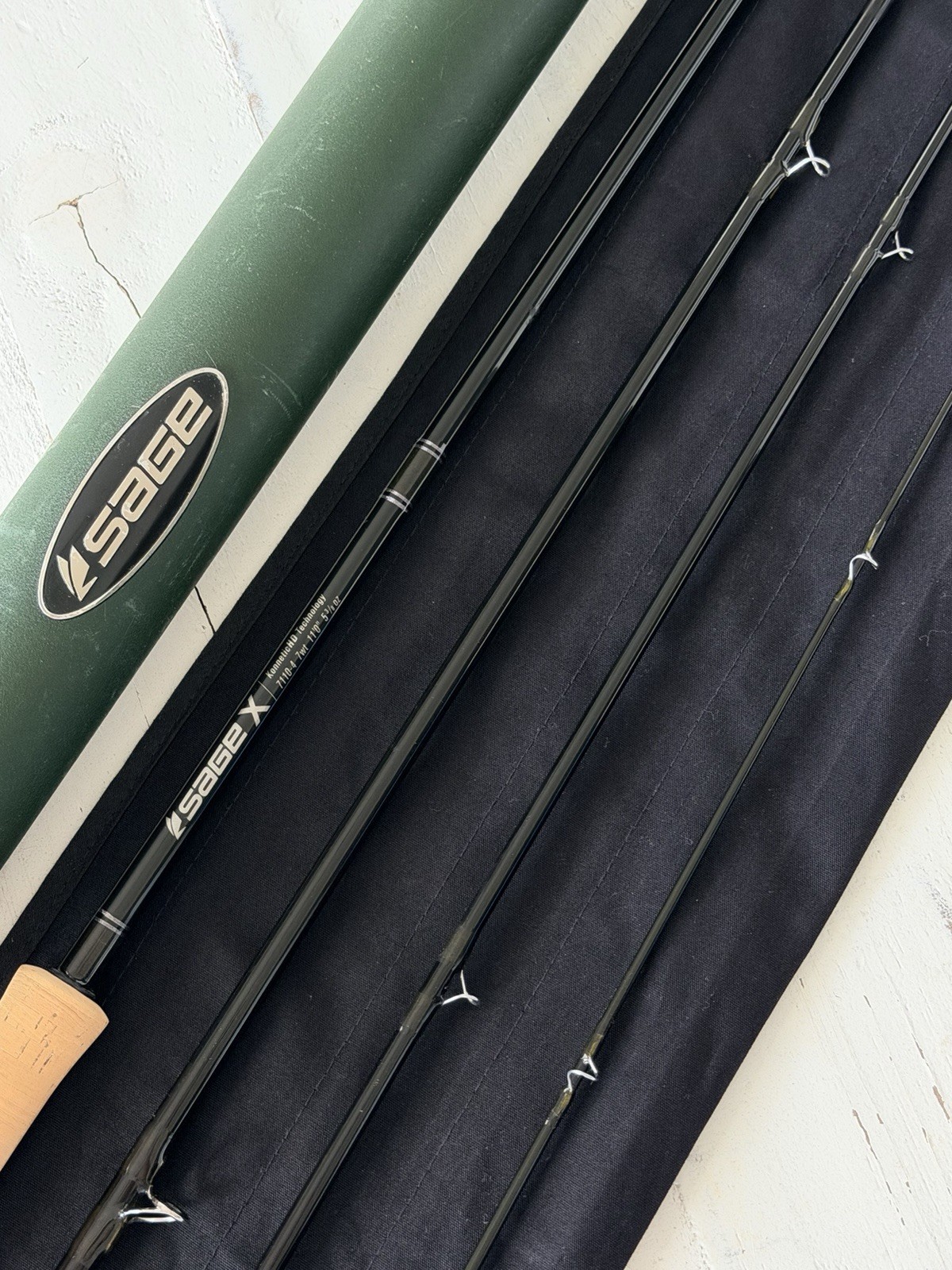 **BEAUTIFUL** 🔥 SAGE X 7wt. 11’ft~4pc Switch/Spey Flyrod🔥~LEGENDARY~🔥