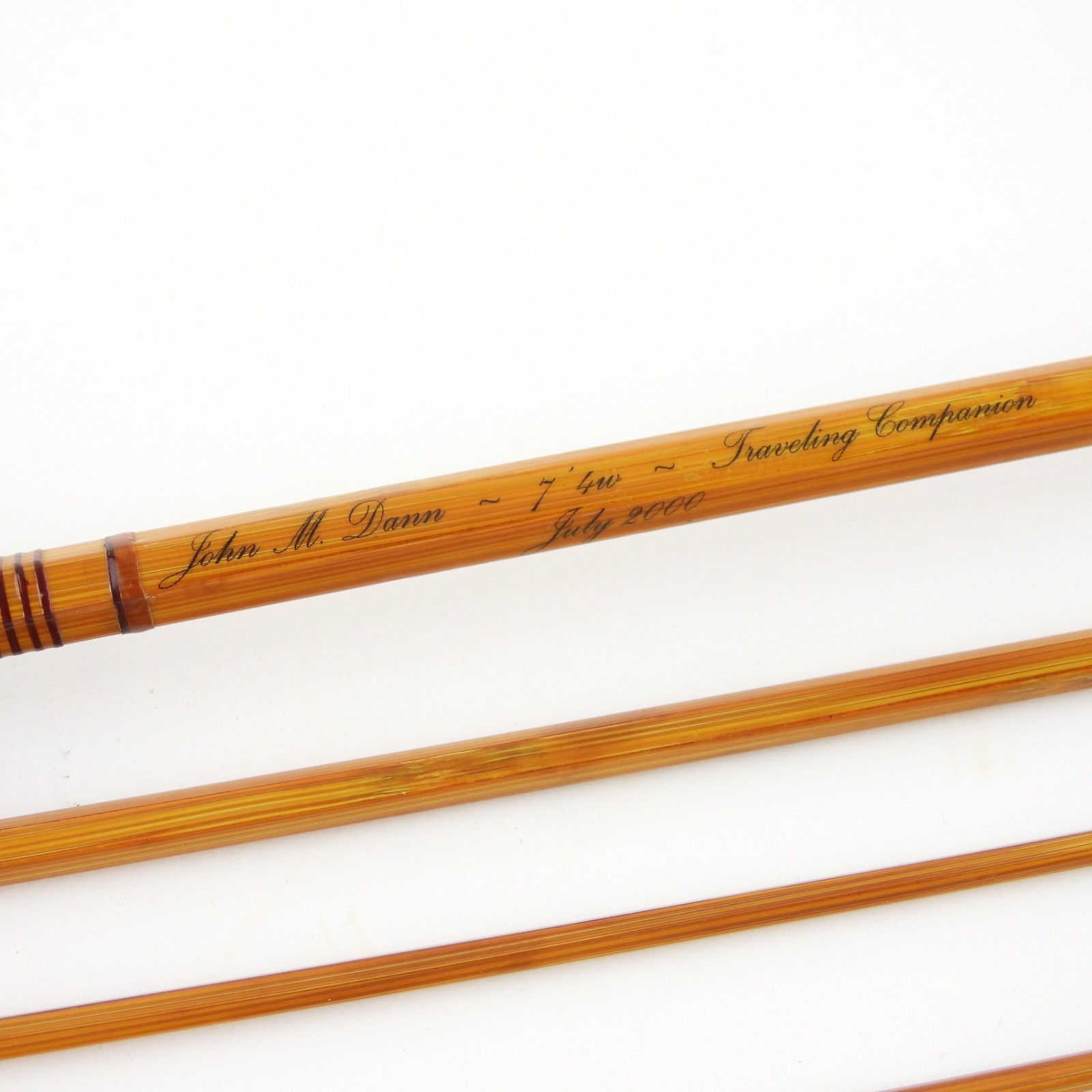 Jon M. Dann “Traveling Companion” Bamboo Fly Rod. 7’. 4wt. W/ Tube & Sock.