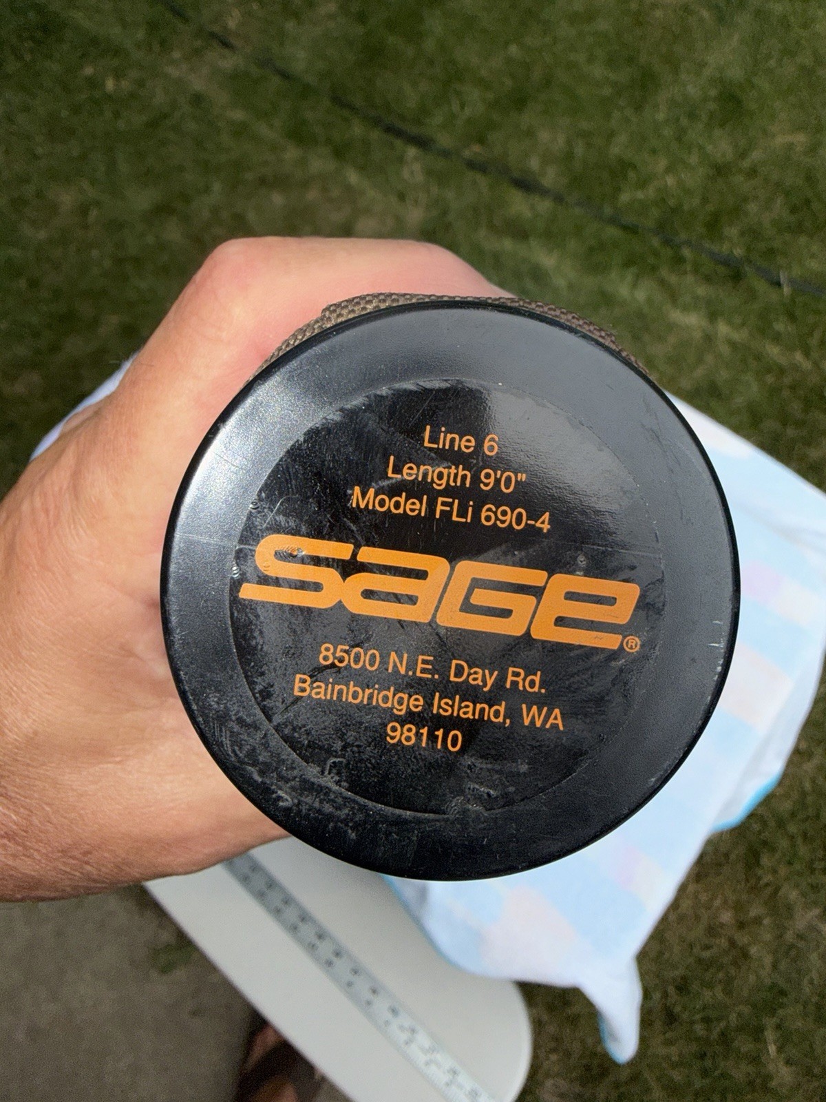 Sage Launch 690-4 Fly Fishing Rod. 9’ 6 Wt. W/ Tube.