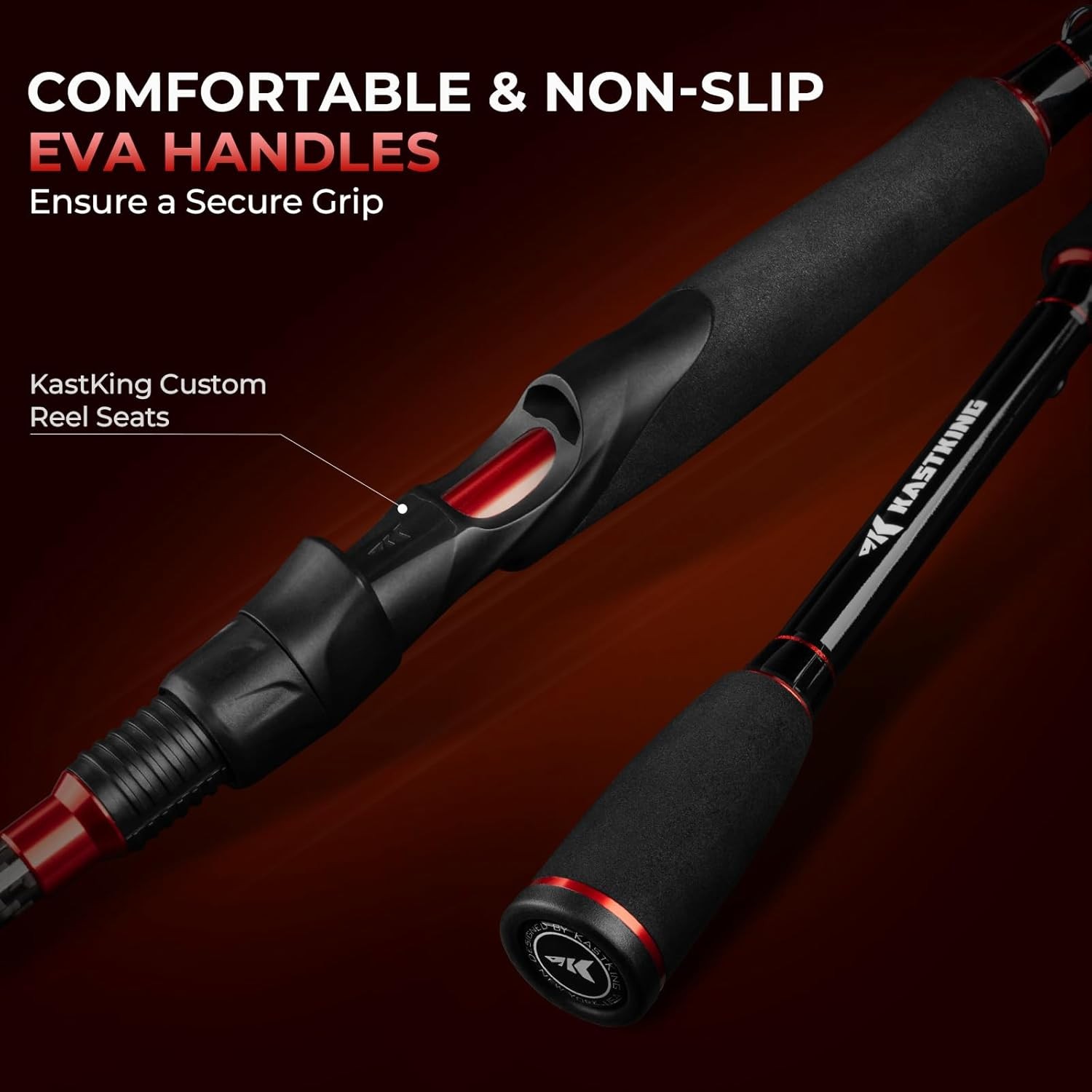 Brutus Spinning Rods & Casting Fishing Rods IM6 Graphite Blanks 2-Piece Rods