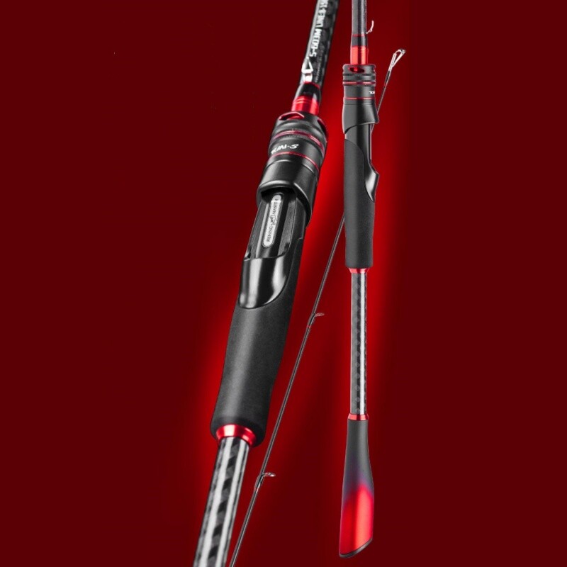 1.8M 2.1M 2.4M Fishing Rod 3 Section Poles Carbon Fiber Spinning/Casting Rods