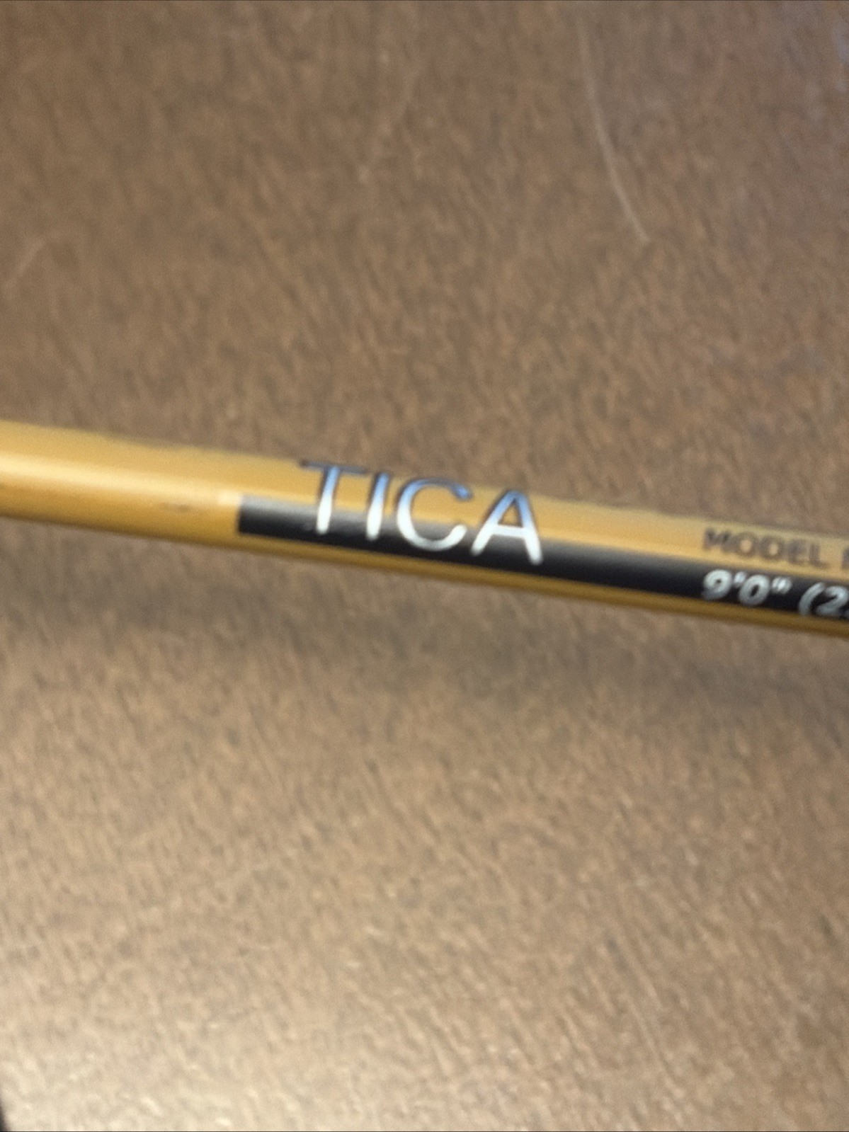 Tica TC3 Fly Rod Graphite 9Ft #7 #8 Vintage With tube and sock