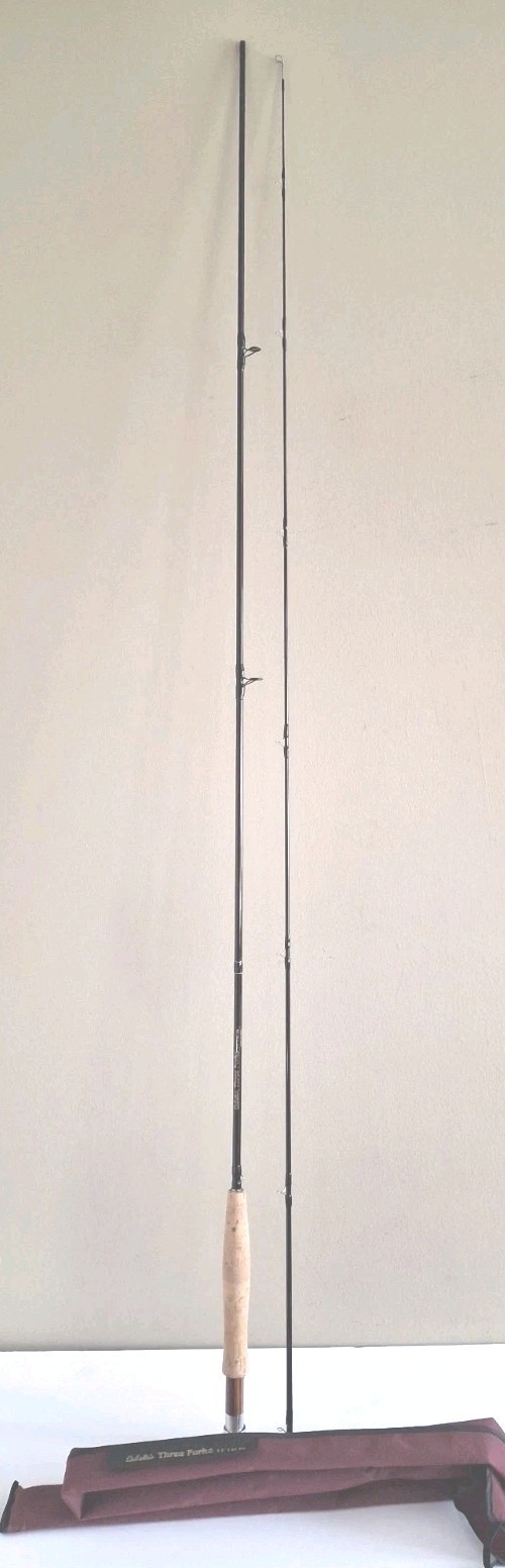 CABELA”S THREE FORKS 8’6″ 5 WT line two piecefly rod