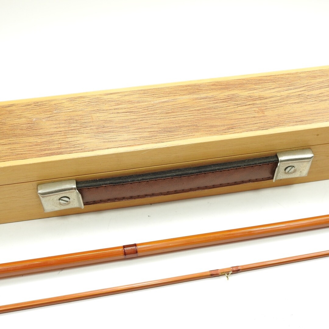 Custom-Built Bamboo Fly Fishing Rod. 8’ 6wt. W/ Wood Case. Drew Spanogle Maker?