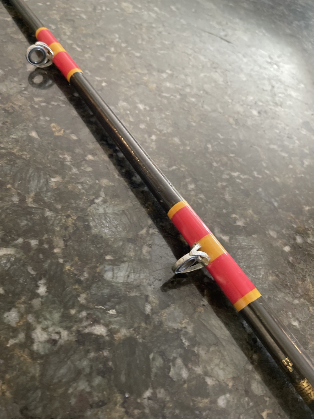 shakespeare ugly stick 7’8” custom salt H20 Heavy Fuji Reel Seat Vtg 7 Guide 1pc