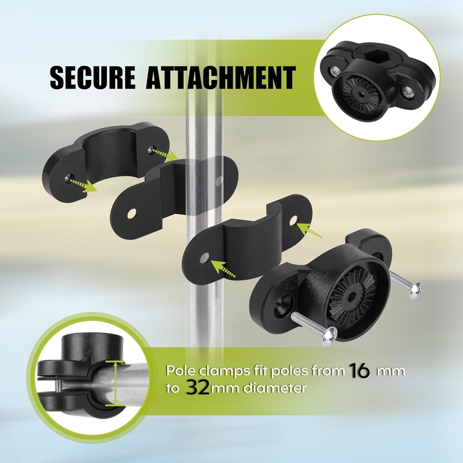Fishing Rod Holder for Bike,Secures Fishing Pole to Bicycle,Rod Rack for Bicycle