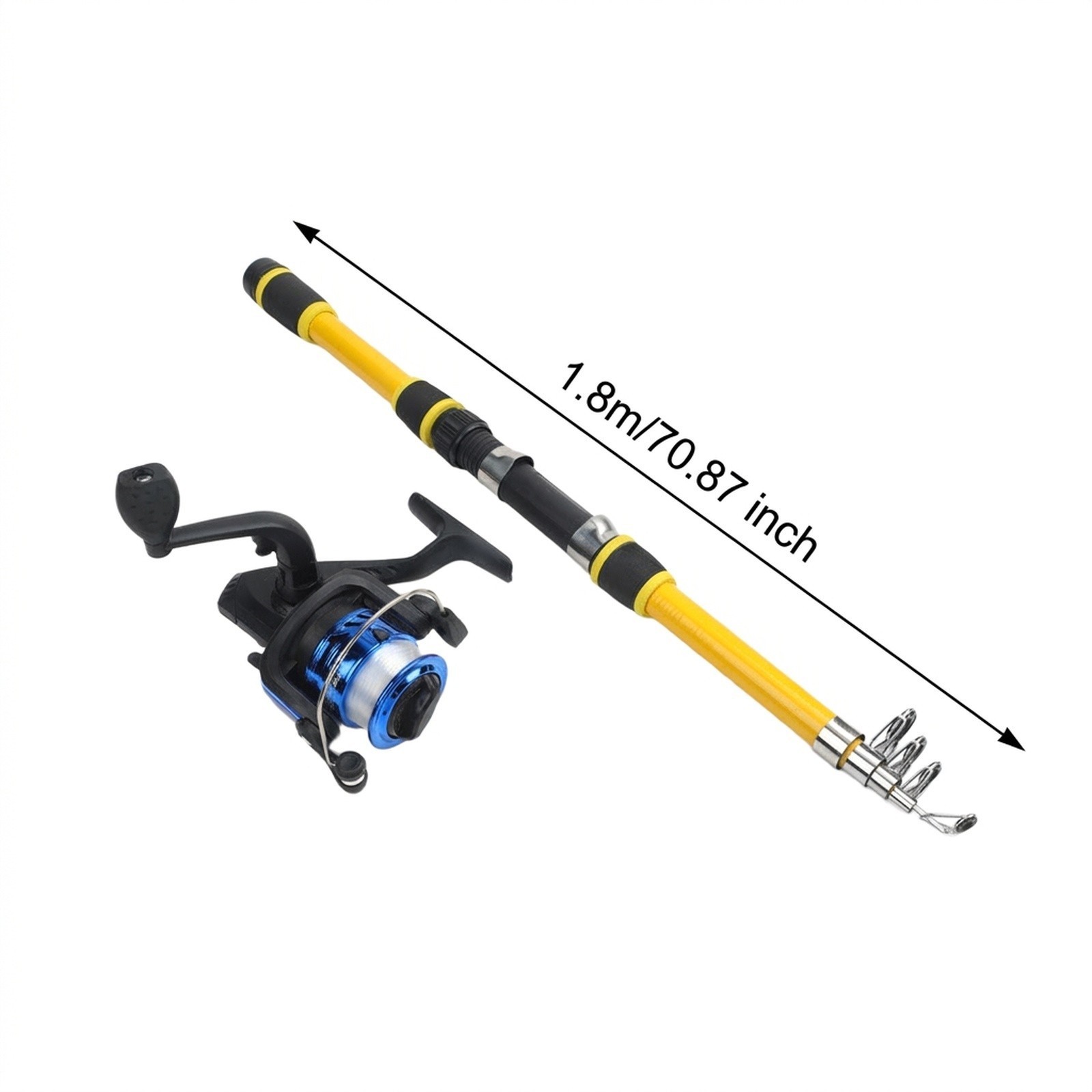 Complete Fishing Rod For Combo Telescopic Carbon Fiber 18 Meter Reel Gear Set