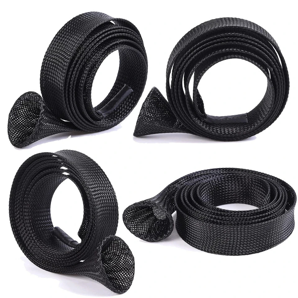 Witwatia Fishing Rod Cover, 7 Pack Sleeve Socks Pole Large, black