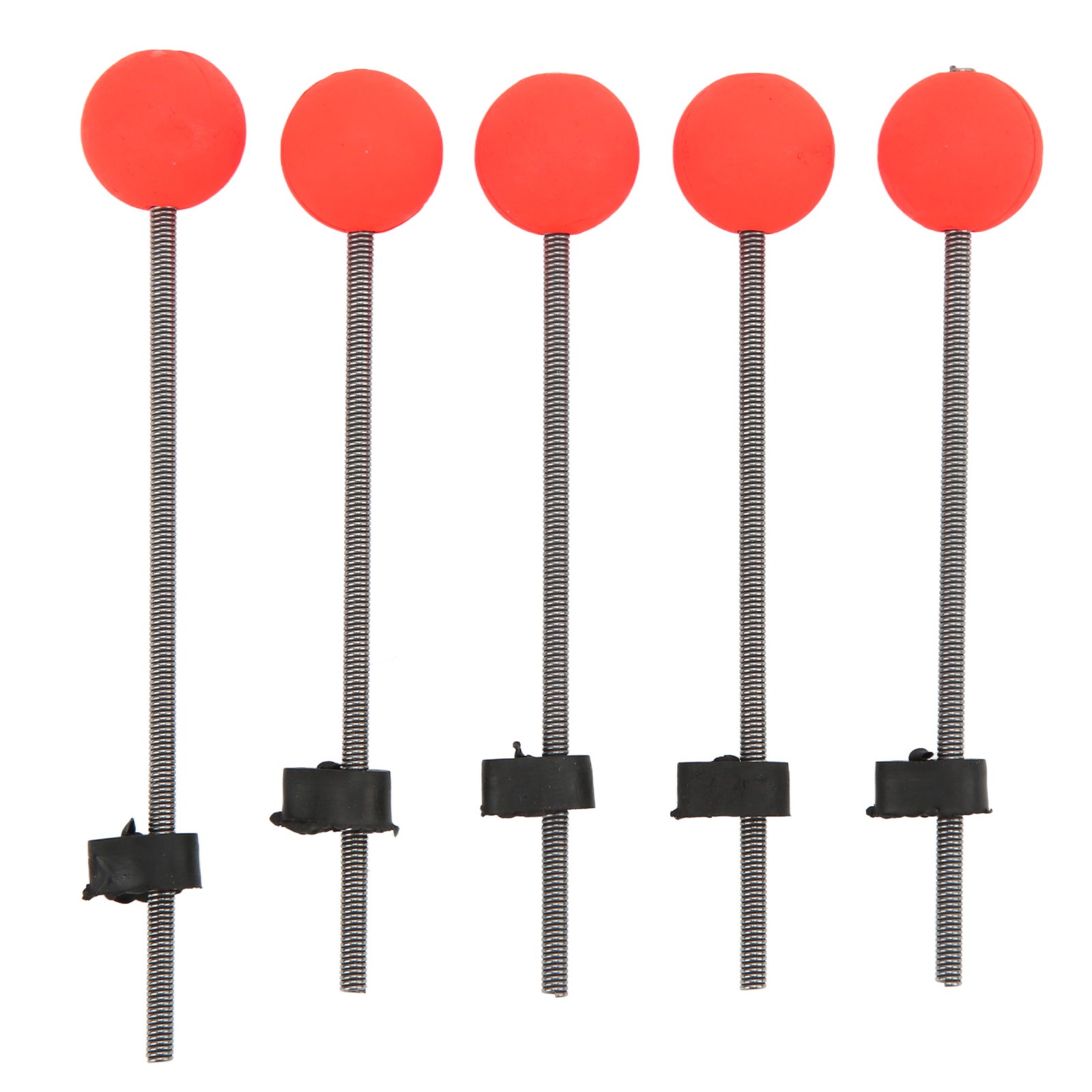 5PCS Mini Winter Ice Fishing Rod Top Tip Portable Outdoor Fishing Rod Red Ball