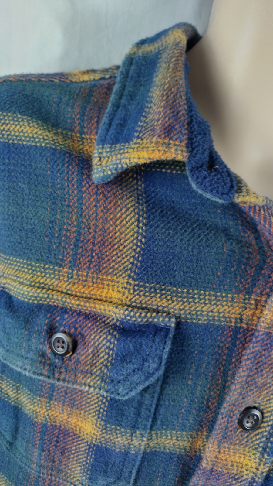 Orvis Men’s Size XL Outdoor Cabin Wear Flannel Long Sleeve Thick Double Knit