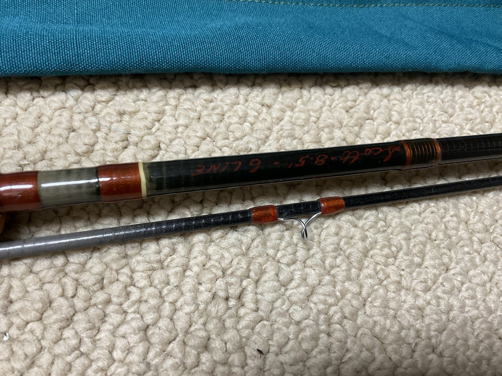 Early Vintage SCOTT PowR-PLY 8’6” 6 Wt 2 Pc Graphite Fly Rod **NICE**
