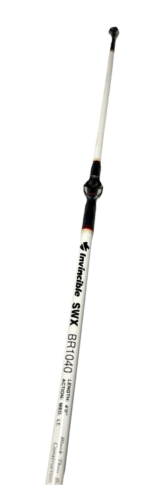 Invincible Graphite Fishing Pole SWX BR 1040 2-Piece 4 Ft Med. Shorty HD Rod