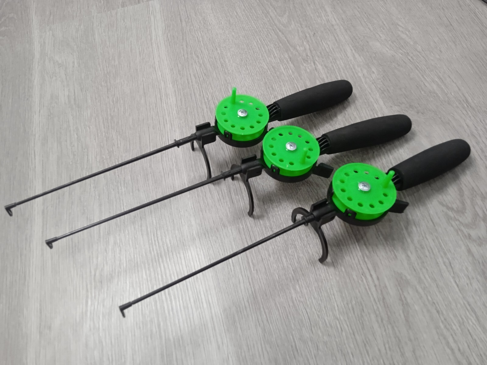 3 pcs Ice winter fishing rod ice vertical jig mormyshka perch bass trout