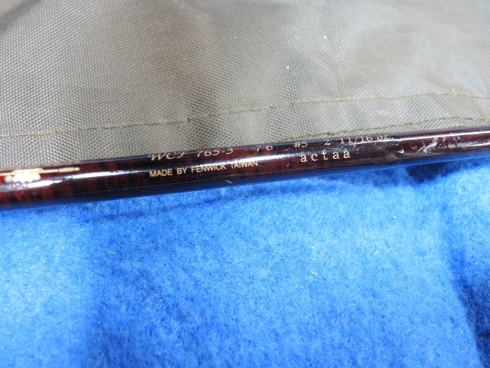Vintage Fenwick World Class WCF 765-3 Fishing Fly Rod — 7’6″, 5wt, 3-Piece