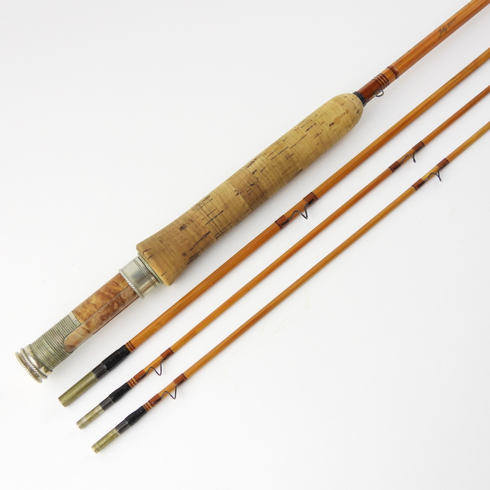 Jon M. Dann “Traveling Companion” Bamboo Fly Rod. 7’. 4wt. W/ Tube & Sock.