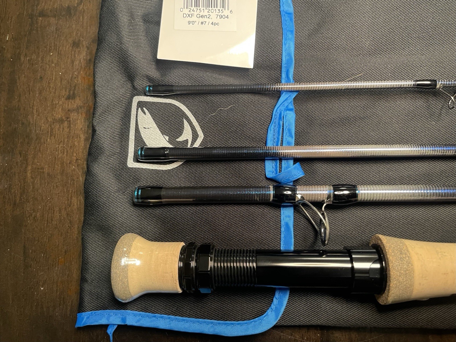 Douglas DXF Gen2 7904 Fly Fishing Rod 9′ 7wt 4pc Cork Handle
