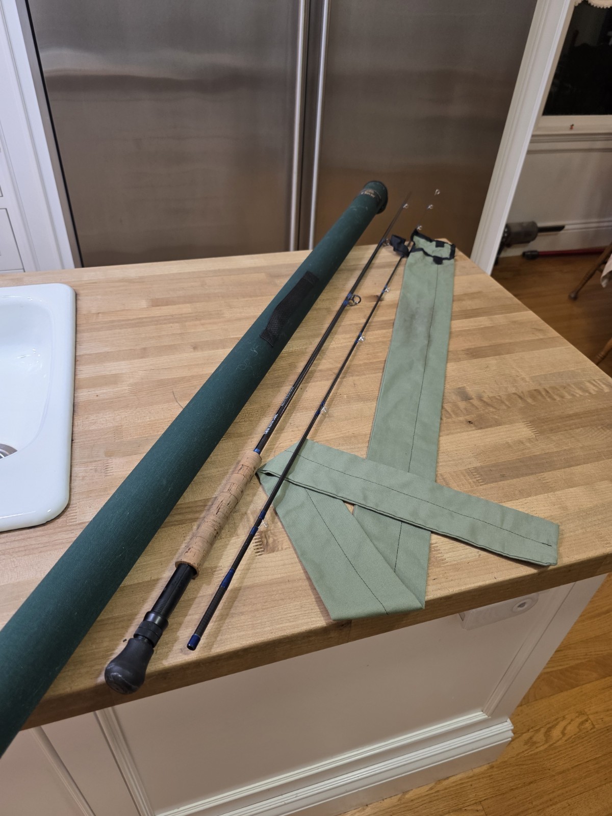 Orvis Sulver Label PM-10 Fly Fishing Rod 9’ wt 4 7/8 Oz 8 Wt With Sock And Tube