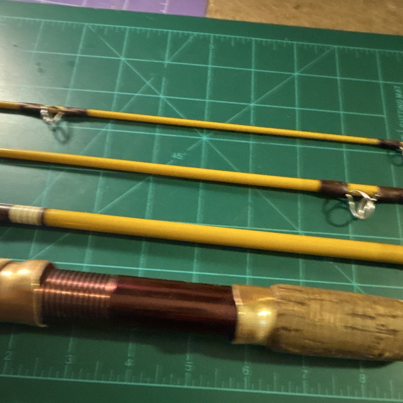Vintage Eagle Claw Trailmaster MTMS 6 1/2ft 4pc Spinning Rod Cork Handle