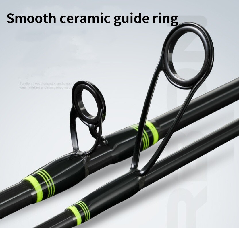 1.8M Carbon Fiber Fishing Rod Spinning Casting Poles Fast Travel Lure Rod 2 Tips